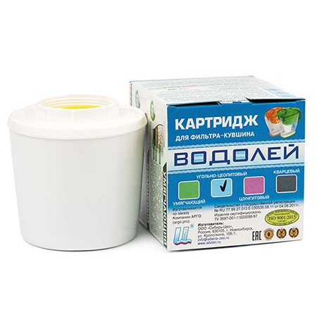Картридж для кувшина угольно-цеолитовый Картридж для кувшина угольно-цеолитовый